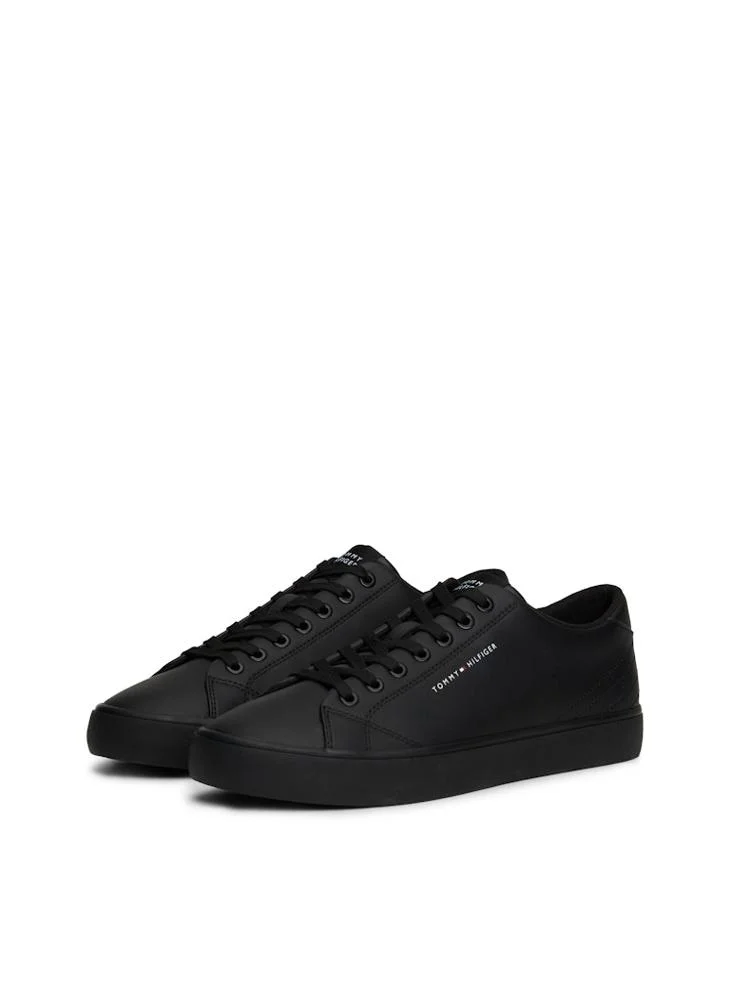 TOMMY HILFIGER Canvas Lace Up Low Top Sneakers