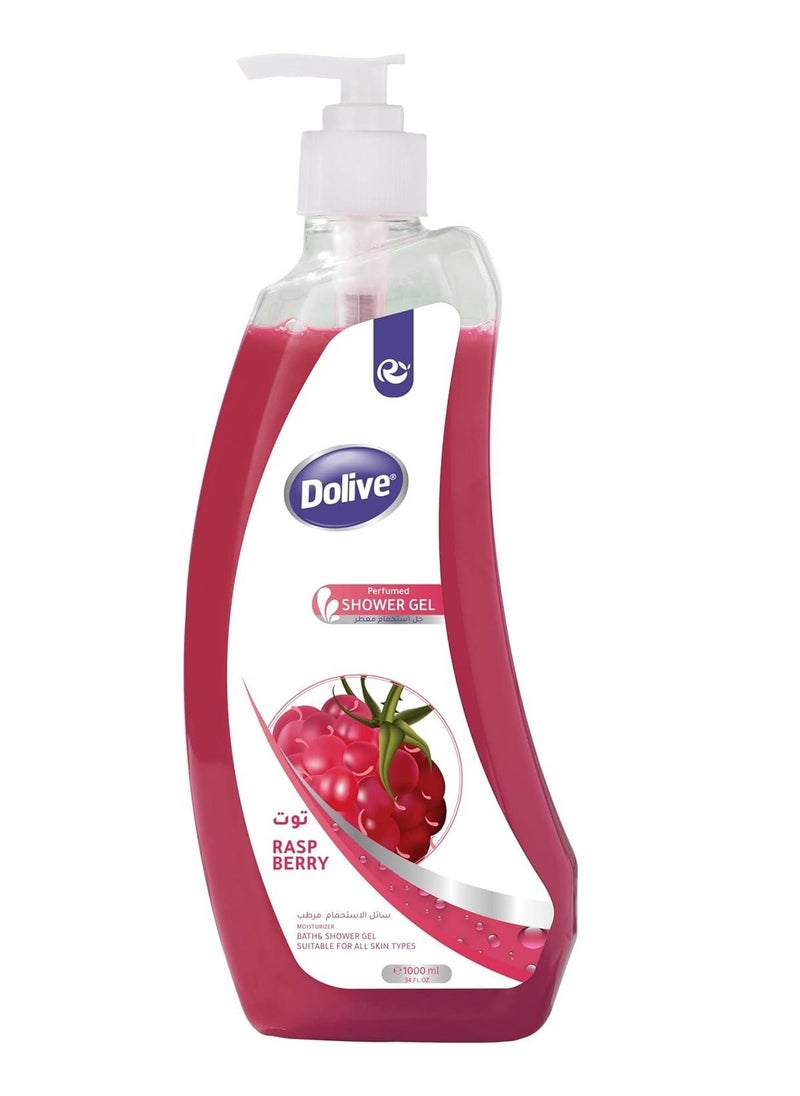 Dolive Shower Gel With Rasp Berry - 1000ml 