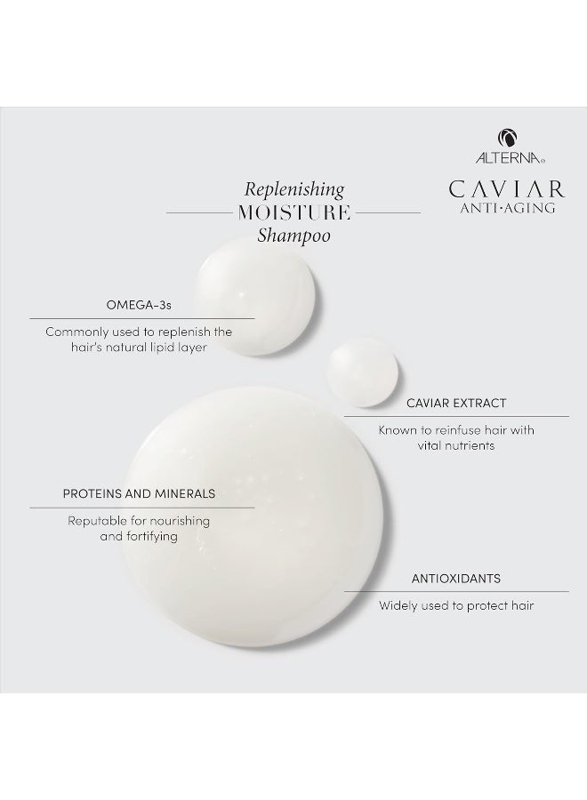 Alterna Caviar Anti-Aging Replenishing Moisture Shampoo/Conditioner, 8.5 fl. oz. - Image 4