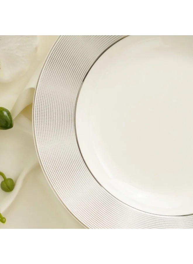 DANUBE HOME Danube Home Riley Fine Bone China Soup Plate 21Cm Elegant And Durable Ideal For Soups Stews Or Salads Perfect For Formal Dining Or Everyday Use Dishwasher And Microwave Safe