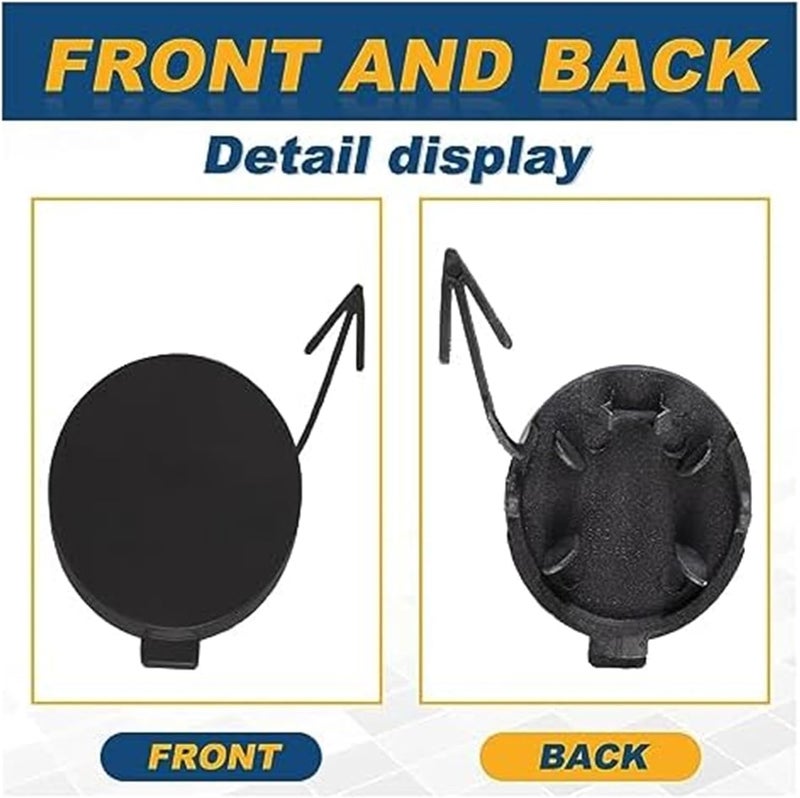 QASULER Tow Hook Eye Cover for VW Polo 6R - Image 2