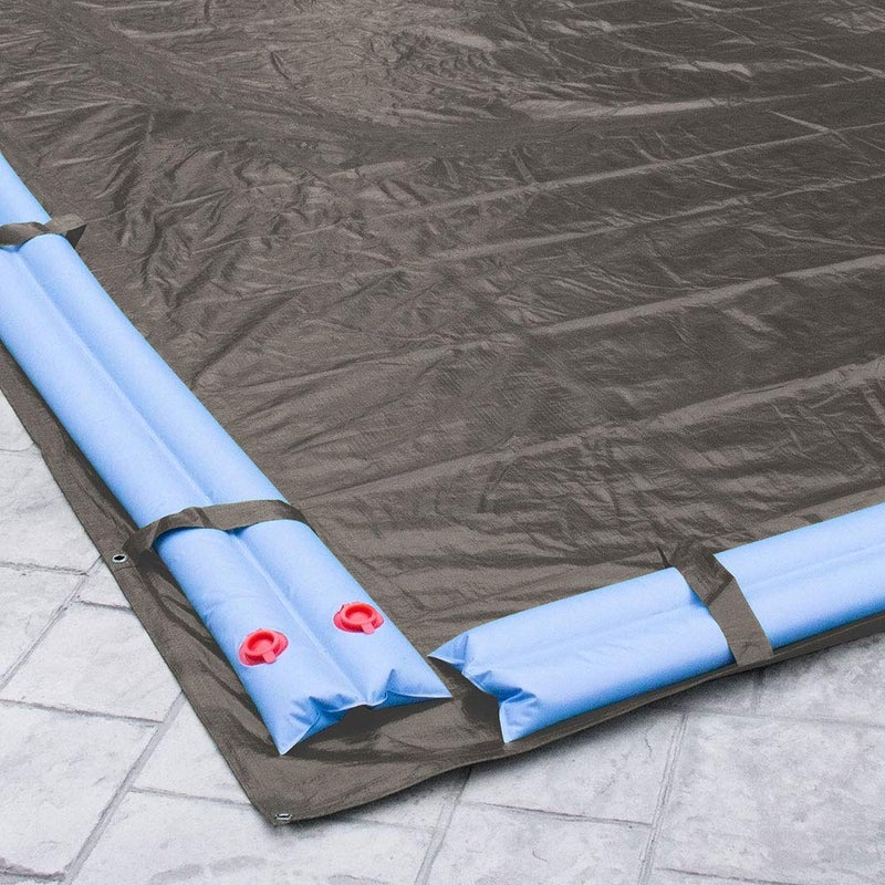 Robelle 12 x 24 ft Extra Heavy Duty Magnesium Winter Pool Cover for Inground Pools, 5 ft Overlap (17 x 29 ft Cover Size), Solid 10 x 10 Scrim, 2.91 oz/yd2, 12-Year Warranty, Style: 591224R - Image 4