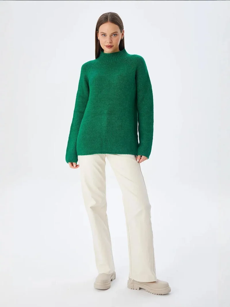 MixRay Mixray Knit Half Turtleneck Sweater