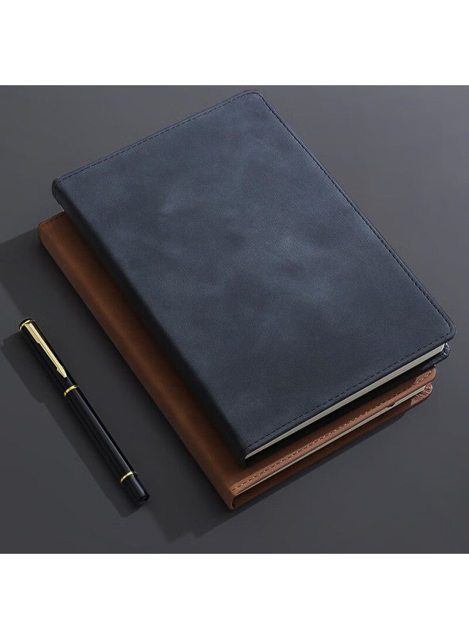 Jiaranheng مجموعة دفتر الملاحظات التجارية الهدية، دفتر يوميات من جلد الغنم مقاس A5، قرطاسية مكتبية، هدايا للشركات، مخصص باللون البني - Image 3