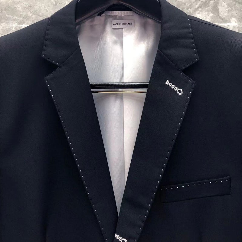 Tb Tom Open Line Suit Casual Fashion Slim Fit Men'S And Women'S Suit Jacket - Image 4