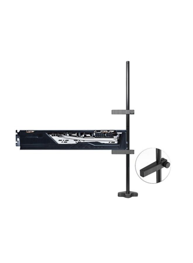 VGA Graphics Card Holder Universal Graphics Card GPU Brace Support Black Anodized Aerospace Aluminum DIY Adjustable Single Dual Slot Cards for Computer Cases