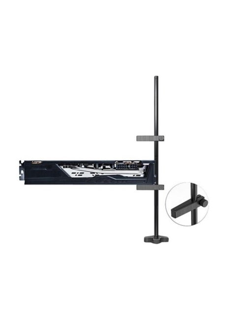 VGA Graphics Card Holder Universal Graphics Card GPU Brace Support Black Anodized Aerospace Aluminum DIY Adjustable Single Dual Slot Cards for Computer Cases