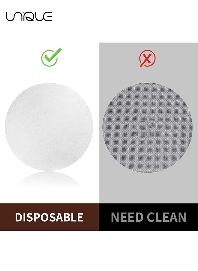 Unique Coffee Paper Filter for Espresso Machine, 300 Pcs 51 mm Espresso Filter Puck Screen Portafilter Paper for Home Office DIY Coffee Compatible with AeroPress Coffee and Espresso Maker  - Image 3