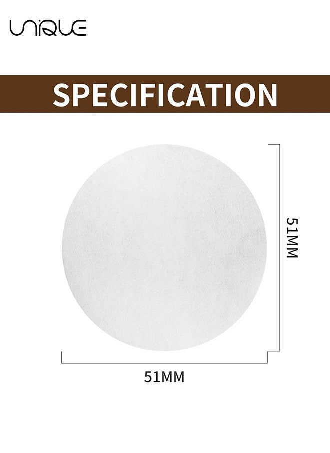 Unique Coffee Paper Filter for Espresso Machine, 300 Pcs 51 mm Espresso Filter Puck Screen Portafilter Paper for Home Office DIY Coffee Compatible with AeroPress Coffee and Espresso Maker  - Image 2