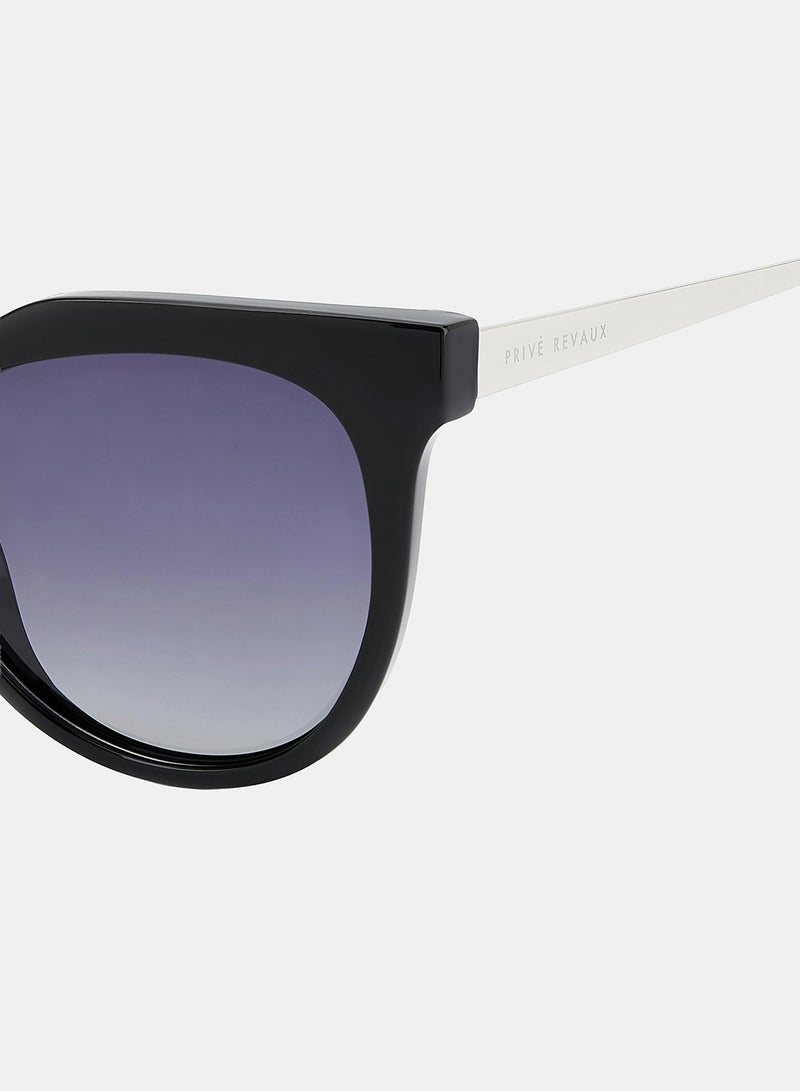 Privé Revaux Women Round Sunglasses 55 CHROMATIC/G/S - Image 4