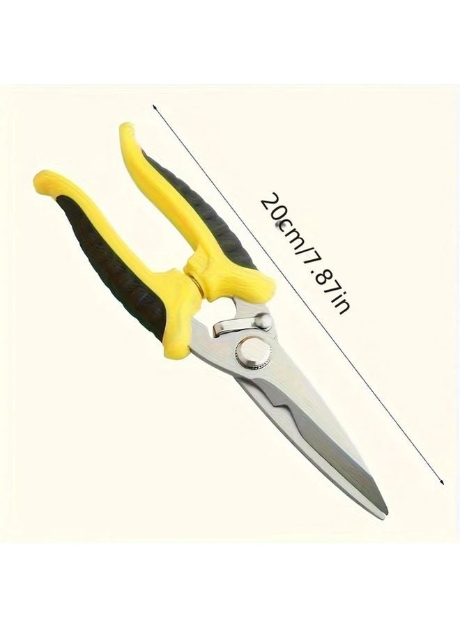 Red Yellow Electricians Scissors Multifunctional Iron Sheet Shears Cable Knife Ceiling Cutting Wire Trough Tool - Image 3