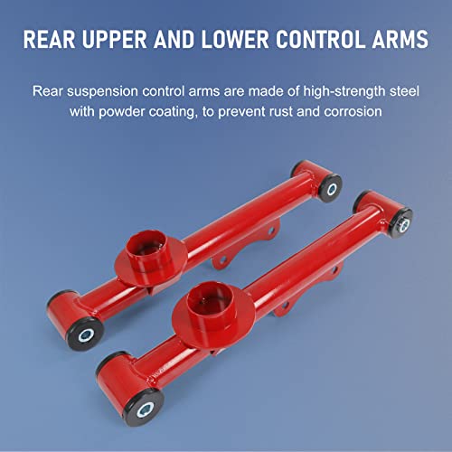 DICMIC Rear Upper Lower Control Arm Kit Compatible with 1979-2004 Ford Mustang 1979-1986 Mercury Capri - Image 2