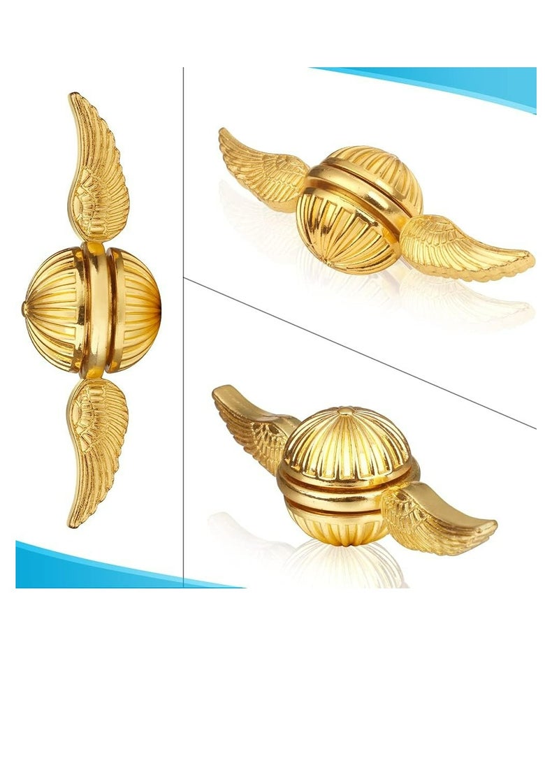 Golden Fidget Spinner for Kids Adults, Metal Orb Ball Toy, Sphere Fidget Hand Finger Spinner Ball for Boys Girls, Desk Office Toys  - Image 2
