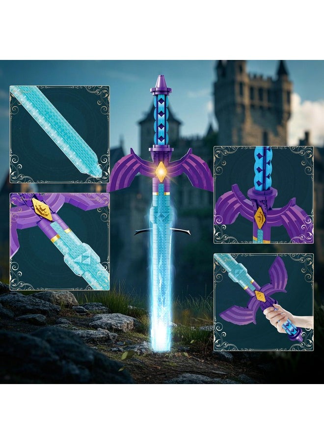 Reobrix Reobrix Sword Building Sets for Adults, Cool The Sword of The Masters 99014, Collectible Build and Display Model, Anime-Style Cosplay Toy Sword, Gifts for Classic Game Fans Boys Girls 14+ (820 PCS)  - Image 5