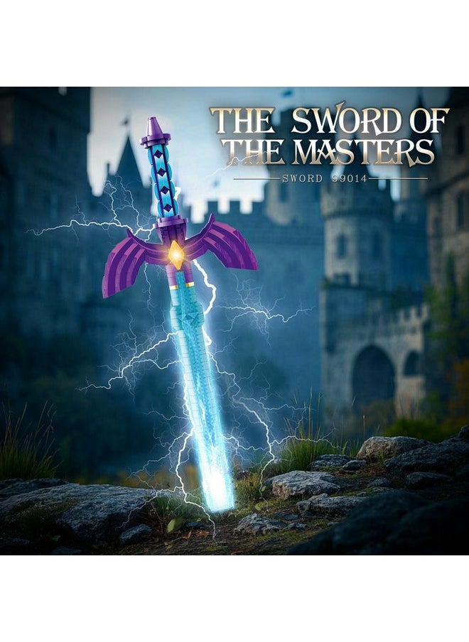 Reobrix Reobrix Sword Building Sets for Adults, Cool The Sword of The Masters 99014, Collectible Build and Display Model, Anime-Style Cosplay Toy Sword, Gifts for Classic Game Fans Boys Girls 14+ (820 PCS)  - Image 2
