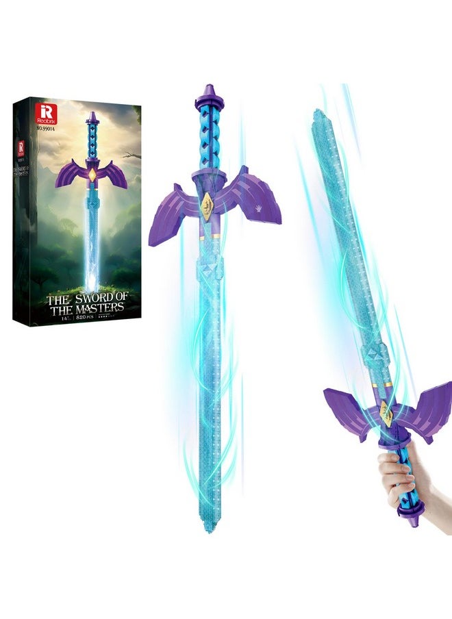 Reobrix Reobrix Sword Building Sets for Adults, Cool The Sword of The Masters 99014, Collectible Build and Display Model, Anime-Style Cosplay Toy Sword, Gifts for Classic Game Fans Boys Girls 14+ (820 PCS)  - Image 1