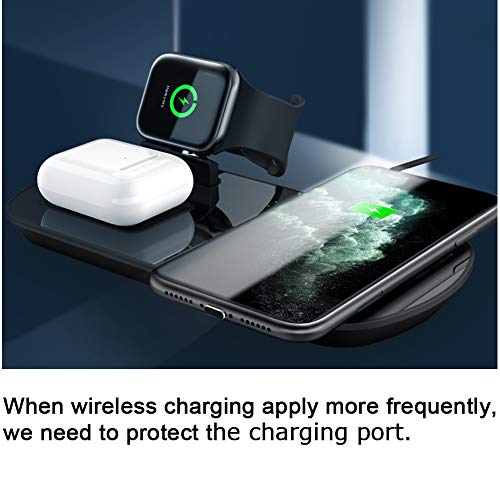 VIWIEU Metal Anti Dust Plug Compatible with iPhone 14 13 12 11 X XS XR 8 7 SE Mini Plus Pro Max iPad AirPods, 2 Pack Lightning Charging Port Cover Protectors with Plug Holder and Storage Box (Black) - Image 5