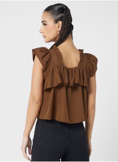 Ginger Ruffle Detail Top  - Image 2