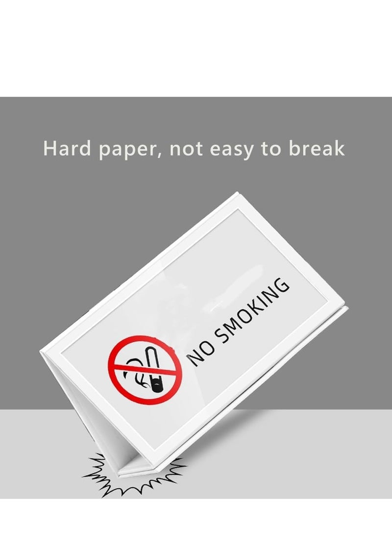Eckek Eckek  2 Pack Desk Name Plate Holder, Special Paper Sign Holder for Table Display, Foldable Nameplate  - Image 4