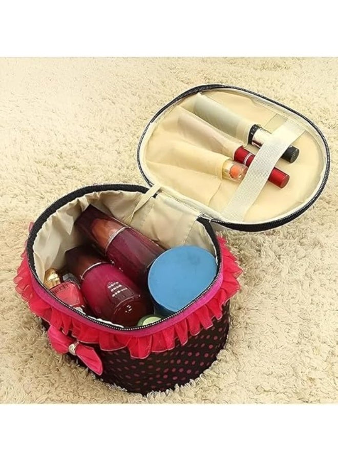 Cosmetic Bag Organizer Makeup Bag Personal Gadgets Perfect for Travel and Daily Use.Offers Spacious Space and Double Zipper for Keeping Supplies Multicolor - Image 2