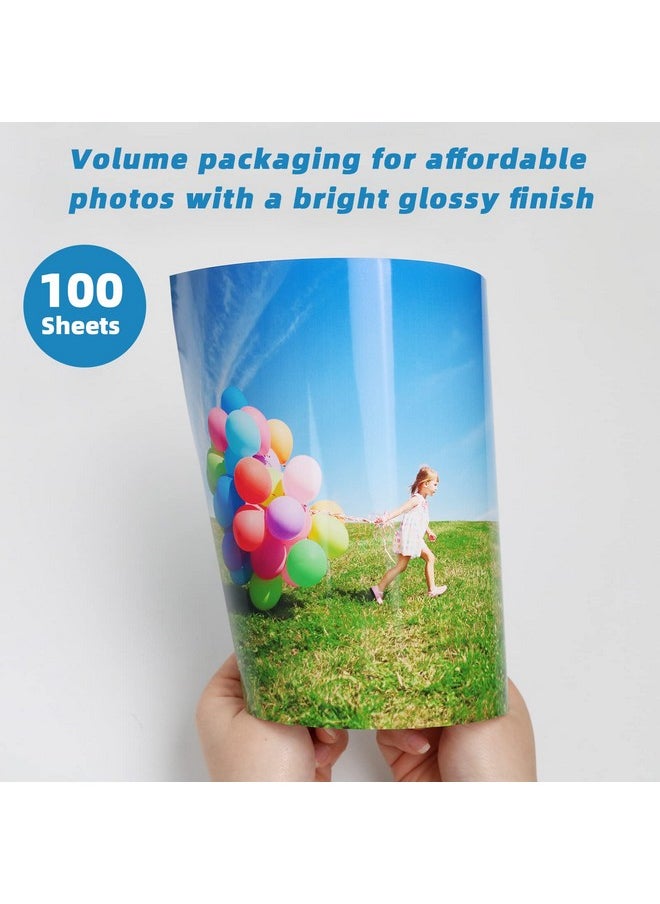 Uinkit 100 Sheets Thick Glossy Photo Paper Picture 8.5X11 62Lb 230G 11.1Mil Cardstock Postcard Brochure Inkjet For Dye Ink Printer  - Image 3