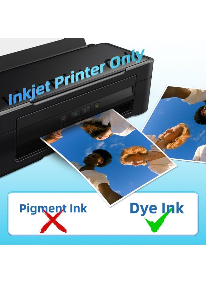 Uinkit 100 Sheets Thick Glossy Photo Paper Picture 8.5X11 62Lb 230G 11.1Mil Cardstock Postcard Brochure Inkjet For Dye Ink Printer  - Image 5
