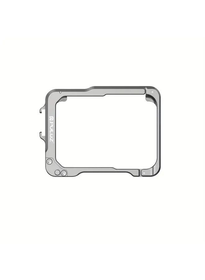 Insta360 Ace Pro 2 Aluminum Alloy Protective Cage Frame Dual Cold Shoe Mount Silvery - Image 5