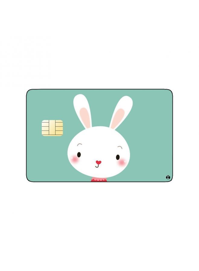 RKN PRINTED BANK CARD STICKER Cute Rabbit Drawing - Image 2