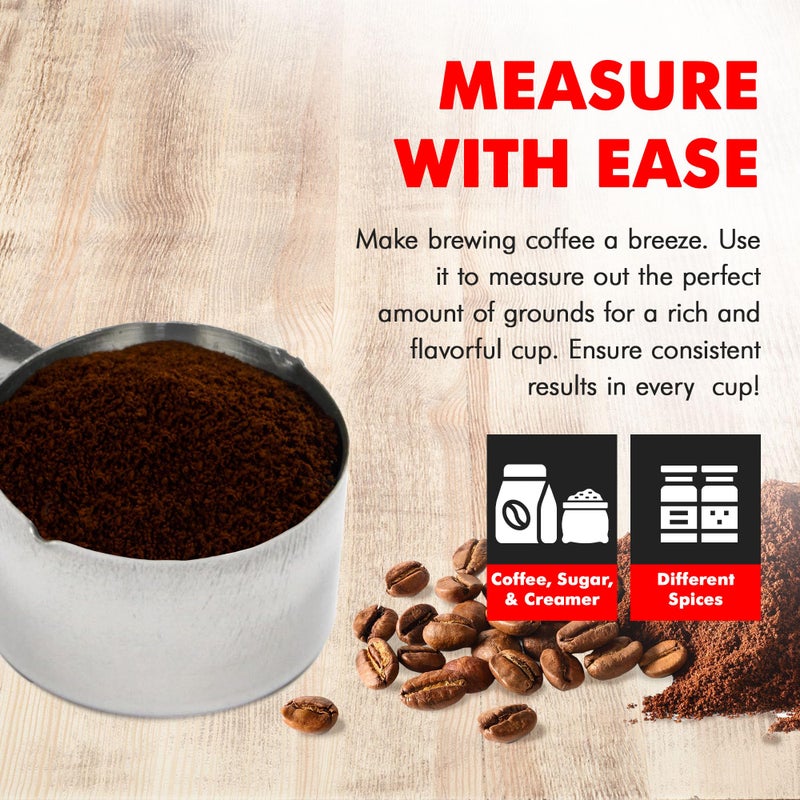 Chef Craft Select Coffee Measurer, 4 inch 2 tbsp, Stainless Steel - Image 3