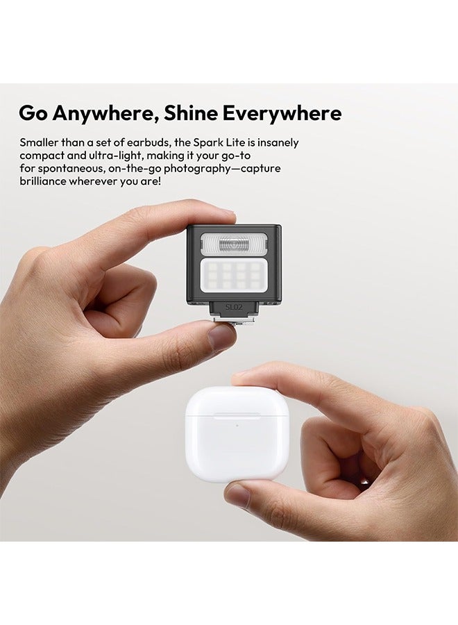 Ulanzi ULANZI SL02 Mini Flash Speedlite with Video Light, GN8 6500K Camera Mini Flashlight for Canon Fuji Sony Nikon and Othe SLR Digital Cameras, 4 Power Levels Camera Flash Speedlight NOT Fit Sony ZV -1F - Image 5