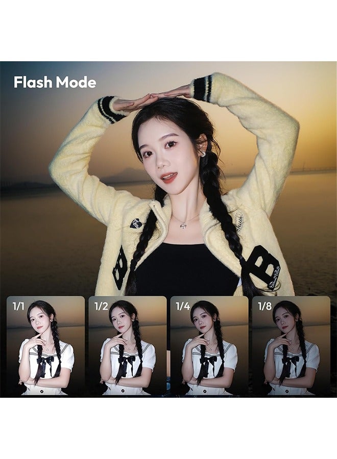 Ulanzi ULANZI SL02 Mini Flash Speedlite with Video Light, GN8 6500K Camera Mini Flashlight for Canon Fuji Sony Nikon and Othe SLR Digital Cameras, 4 Power Levels Camera Flash Speedlight NOT Fit Sony ZV -1F - Image 2