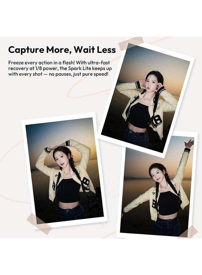 Ulanzi ULANZI SL02 Mini Flash Speedlite with Video Light, GN8 6500K Camera Mini Flashlight for Canon Fuji Sony Nikon and Othe SLR Digital Cameras, 4 Power Levels Camera Flash Speedlight NOT Fit Sony ZV -1F - Image 3