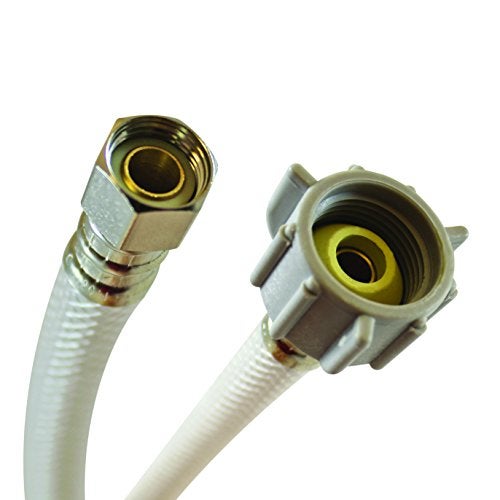Fluidmaster B1TV12 Toilet Connector, Reinforced Vinyl - 3/8 Female Compression Thread x 7/8 Female Ballcock Thread, 12-Inch Length - Image 1