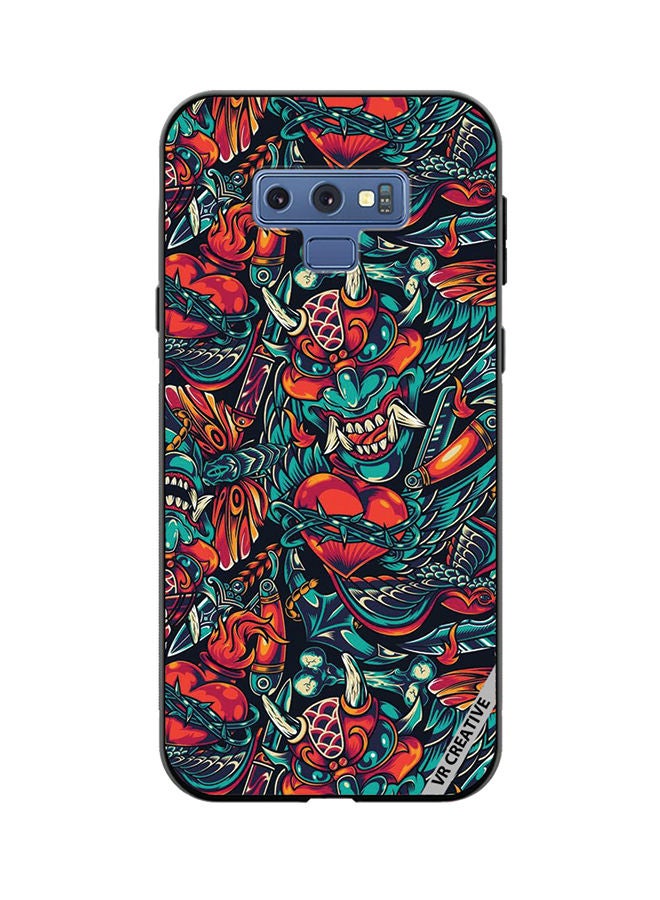 VR CREATIVE Protective Case Cover For Samsung Galaxy Note 9 Devil Design Multicolour - Image 1