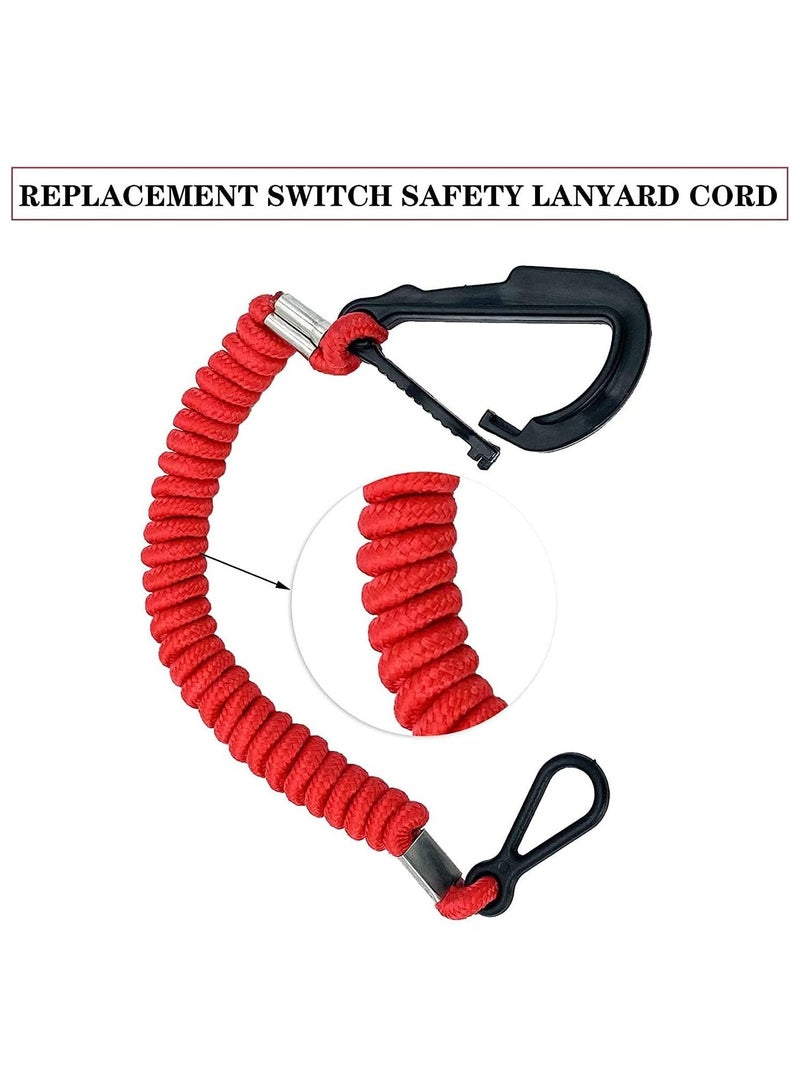 Boat Engine Emergency Stop Switch Safety Lanyard Cord Replacement, Kill for Mercury Mercruiser Outboard Motor - 15920Q54, 39 Inch/100cm Long - Image 2