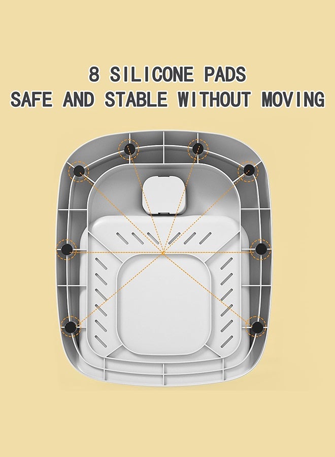 XiuWoo Baby Shower Stand and Baby Bath Stand Adjustable Standing Bath Stand with Non-Slip Base and Anti-Pinch Design for 6-36 Month Olds (Khaki) - Image 4