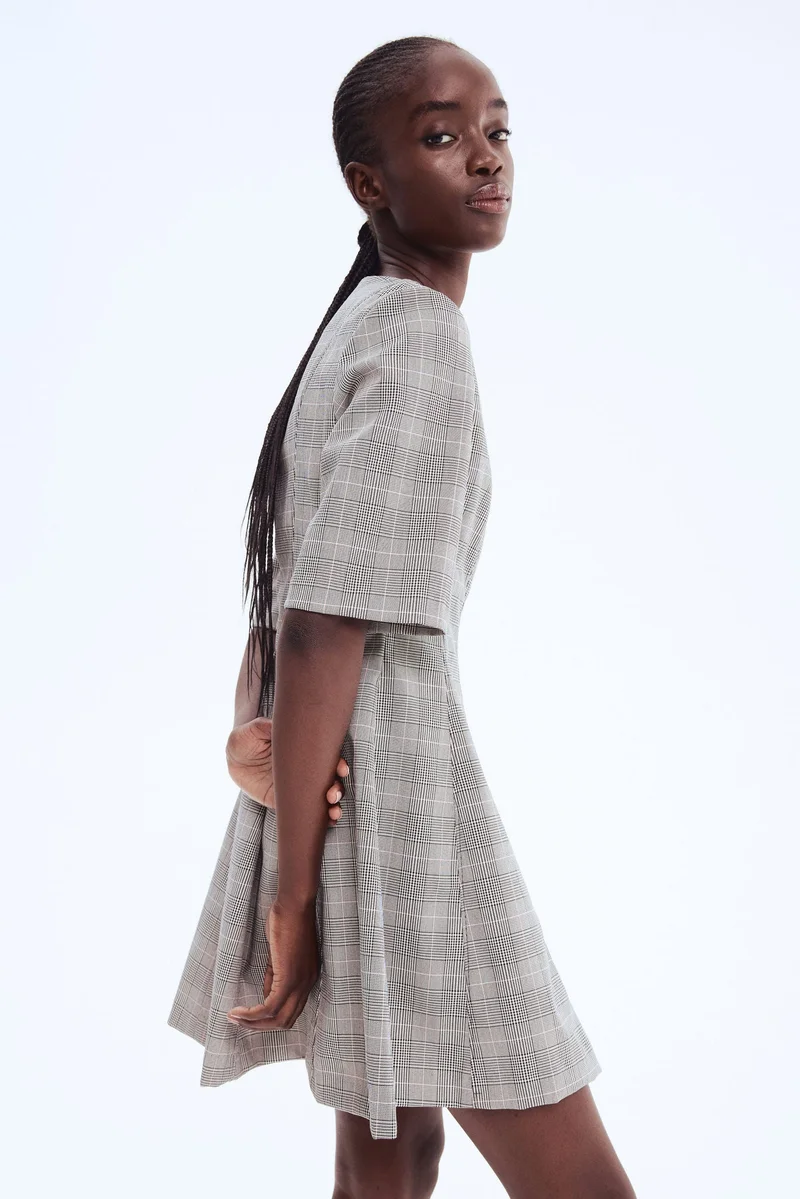 H&M Waisted twill dress