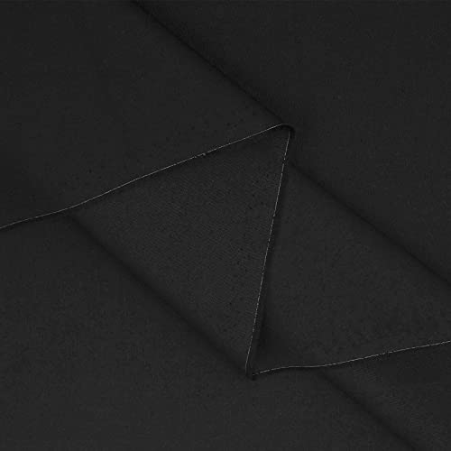 Master FAB -Black 100% Cotton Fabric by The Yard (Black, 1.1y*1pcs) - Image 5