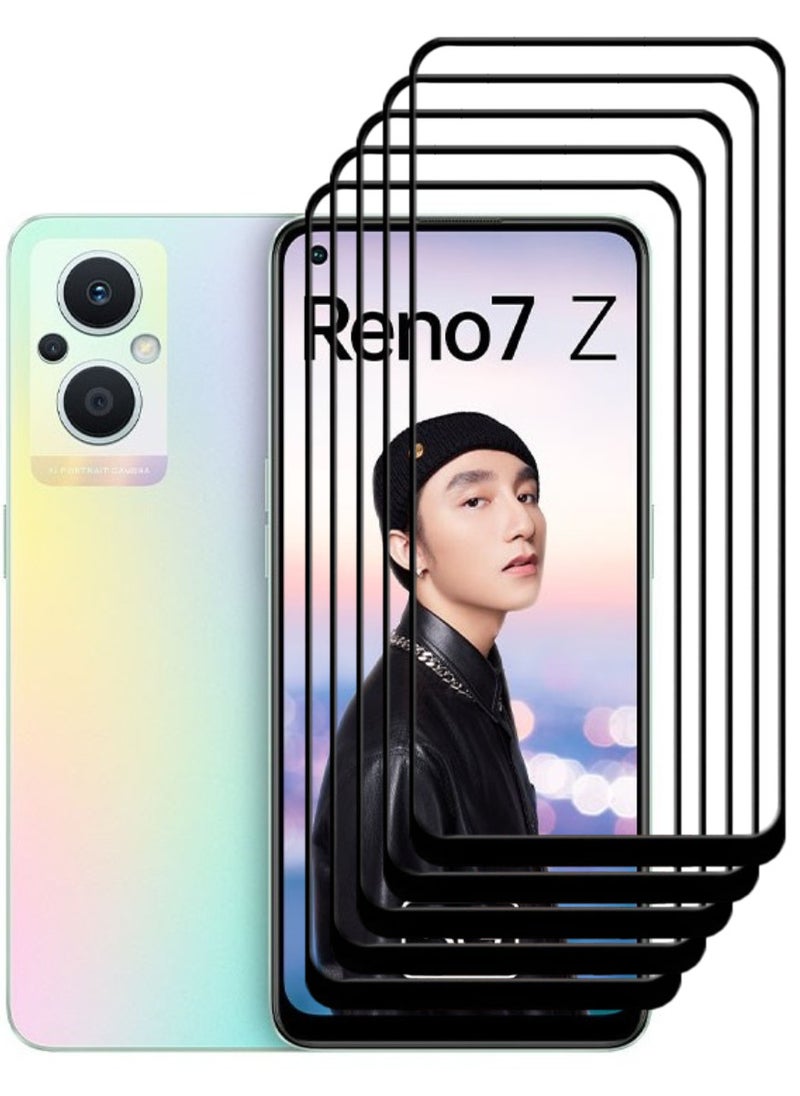 ACLIX 5 Pieces Antistatic ESD Dustproof Premium Quality High Definition Tempered Glass Screen Protector Designed For Oppo Reno7 Z 5G - Image 1