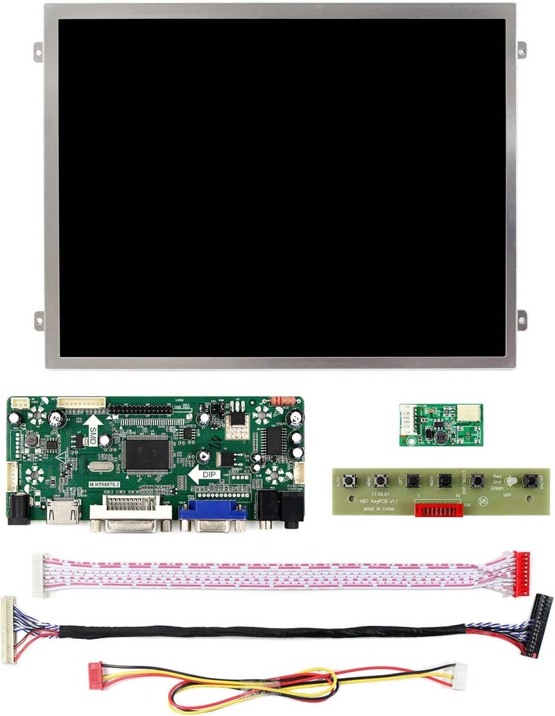 VSDISPLAY 10.4 inch 1024x768 IPS LCD Screen 10.4" VS140T-003A with VGA DVI LCD Controller Board - Image 2