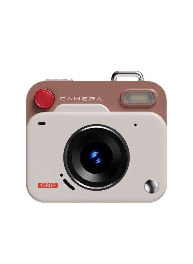 Retro Mini Digital Camera, 48MP Ultra Clear Photo & 1080P Full HD Video Camera, Multi-Function Custom Settings, Continuous Shooting, Time Watermark, 1.77 Inch IPS HD Screen, Type-C Fast Charging, Built-in Flash & Speaker, Portable Pocket Vintage Vlog Camera for Students, Teens, Birthday Gift - Image 1
