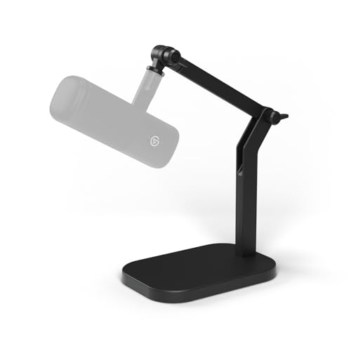 Elgato Wave Desk Stand - Adjustable Mounting Arm for Microphones, Works, HyperX, Rode, Fifine, Shure and More Mics, Compatible 1/4, 3/8 & 5/8 Thread, for Recording/Podcasting/Streaming - Image 1