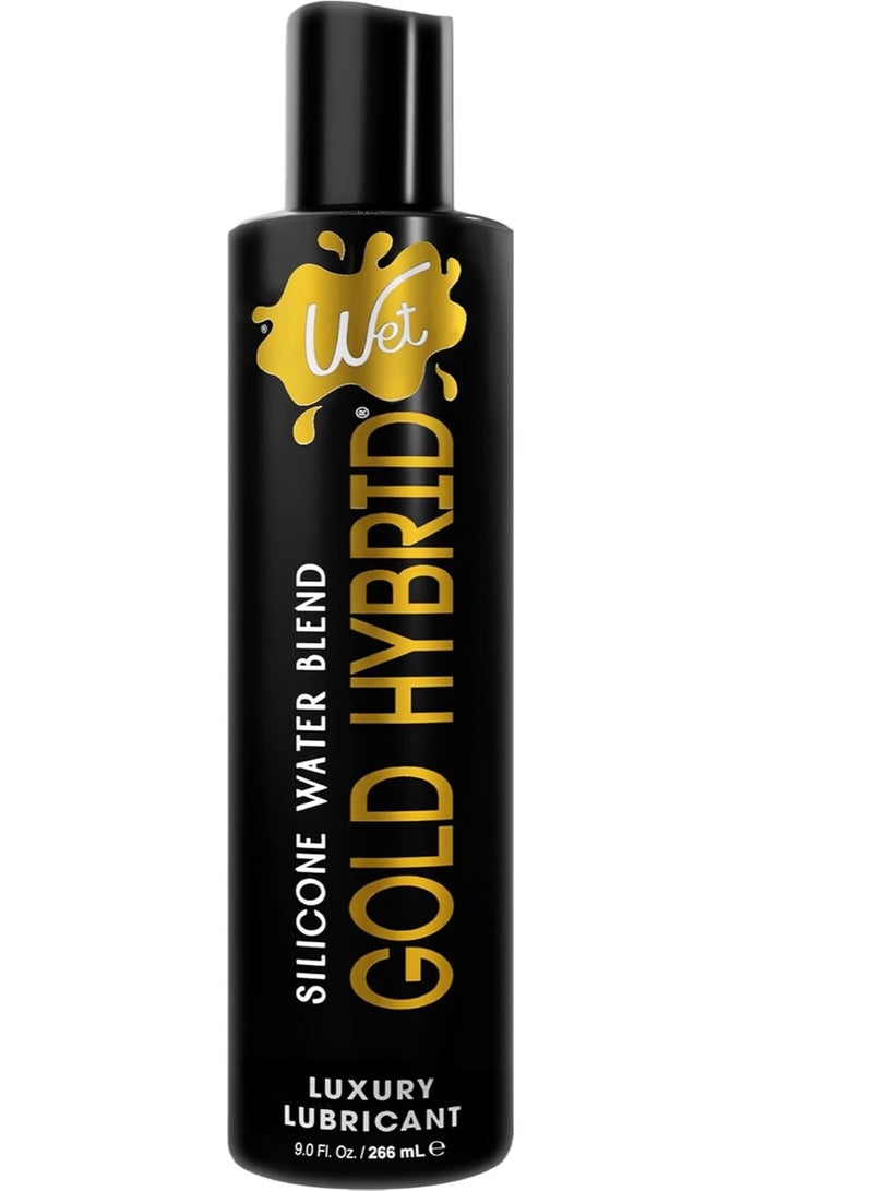 Wet Gold Hybrid Silicone and Water-Based Lubricant 9 fl oz - Image 1