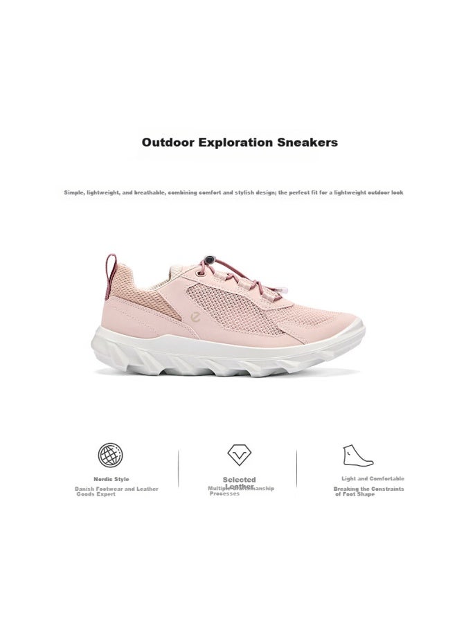 Ecco Women's Sports Shoes Mesh Breathable Simple Low-top Casual Running Shoes Drive 83 Pink Size 38 - Image 2