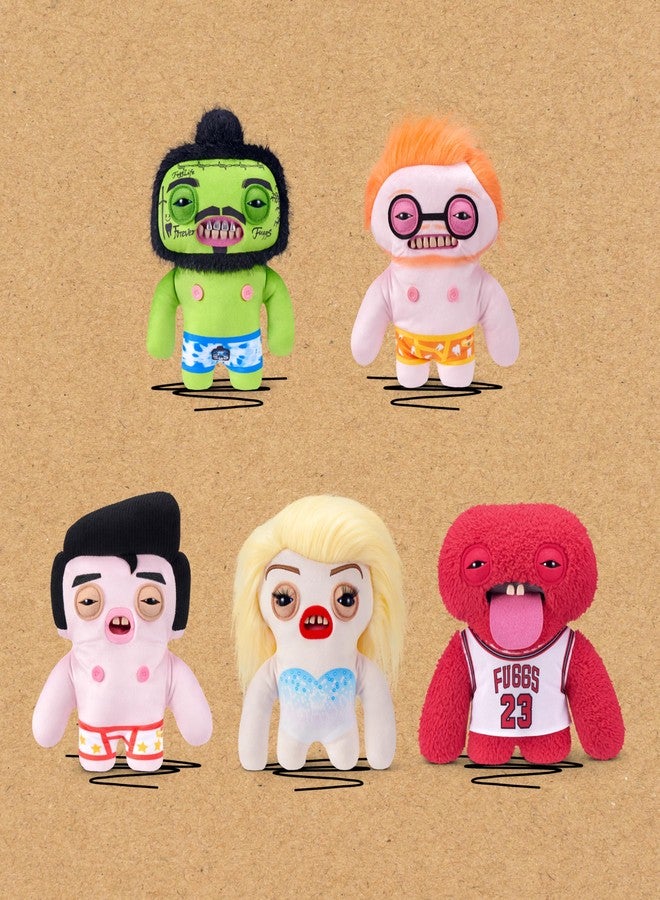 فاجلار دمية فغلر فغ ستارز القطيفة مقاس 9 بوصات (غونكي غوبر) من زورو - حيوان محشو مضحك على شكل وحش قبيح بأسنان تشبه أسنان الإنسان، دمية قطيفة قابلة للتجميع للأطفال والمراهقين والبالغين ومحبي الدمى القطيفة - Image 5