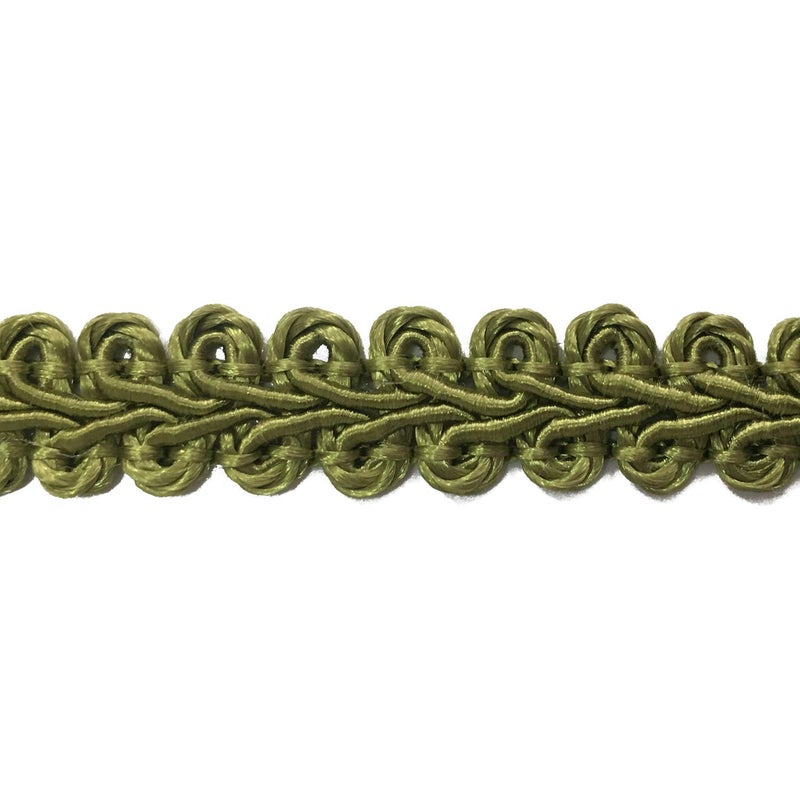 BEL AVENIR Braid Trim 12 inch 136 Yards French Gimp Basic Sewing Polyester DIY Crafts Costume Home Decorative Green