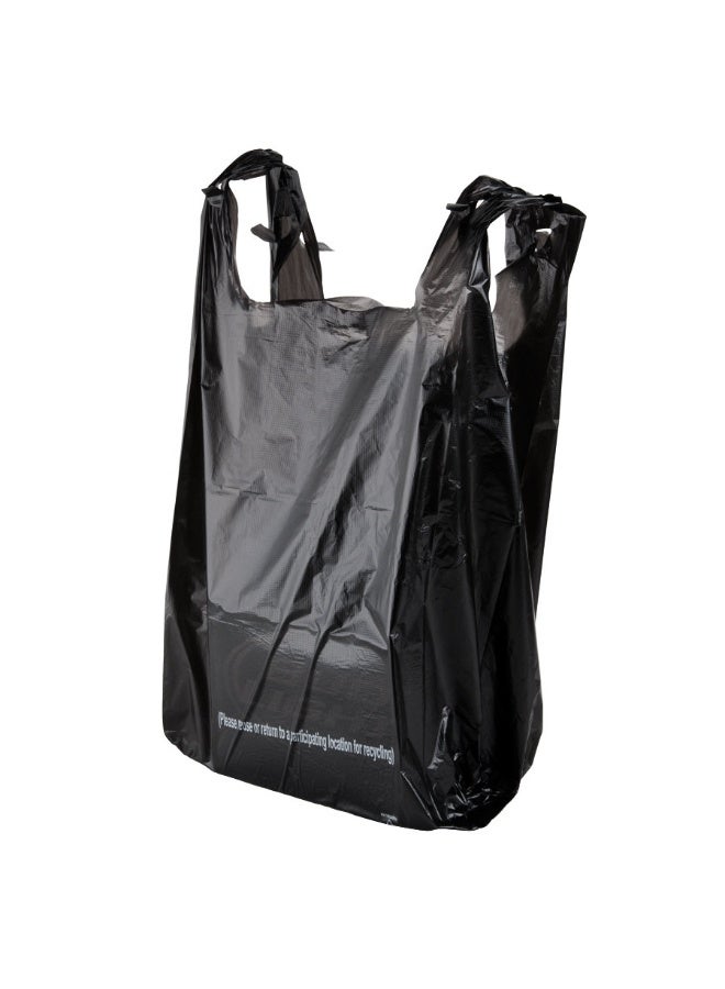 Treprof Disposable Black Plastic Bag With Hand 19*35 cm -  20 Bags