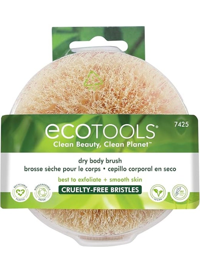 EcoTools Dry Body Brush – Exfoliating Brush for Post-Shower Skincare, Improves Circulation & Smooths Skin - Image 1