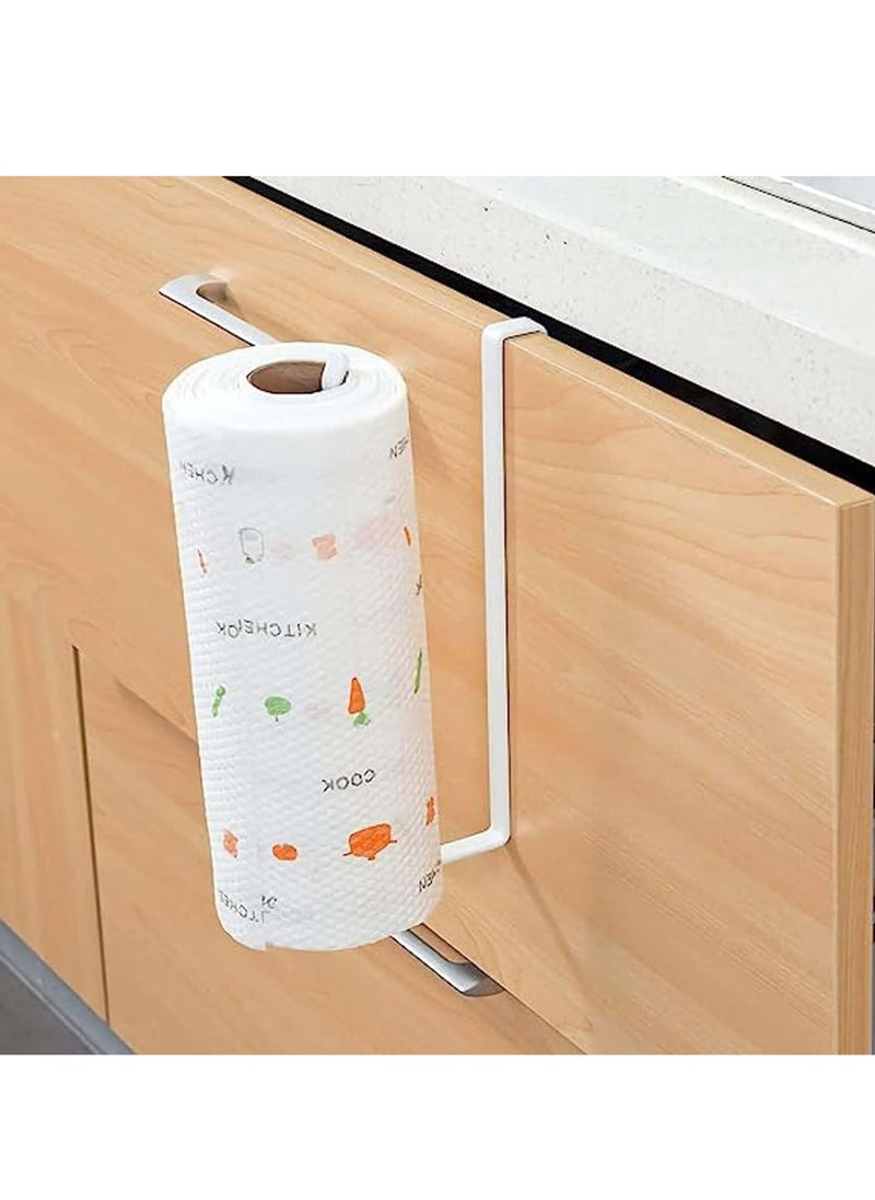 MODERN HOME 2 Pack of PaPer Towel Holder Towel Rack Towel Bar Hooks for Kitchen, Dispenser Under Cabinet Paper Roll Holders for Kitchen Bathroom Hanging Paper Towel Rack Paper Towels Rolls  - Image 3