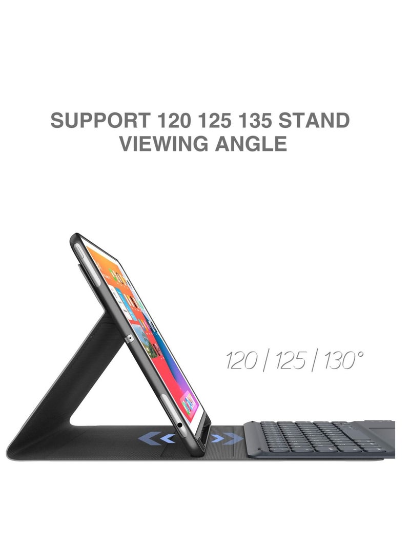 iPad Keyboard 9th Generation, Keyboard for iPad 8th Generation/7th Gen iPad, Black, 10.2"/10.5  - Image 4